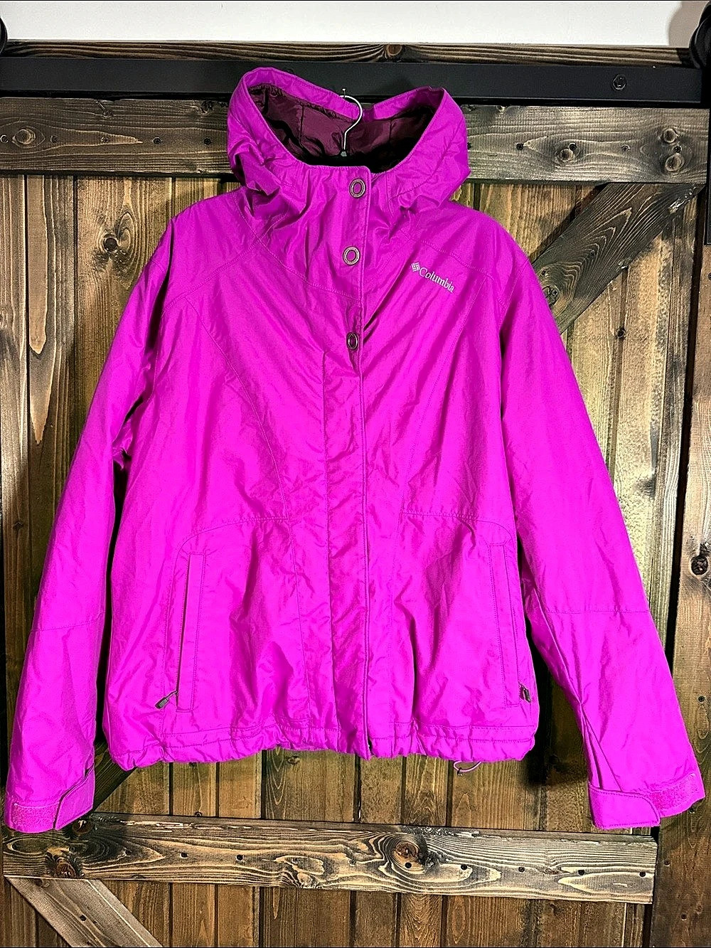 Columbia Women's Hooded Jacket Pink XL Like New
